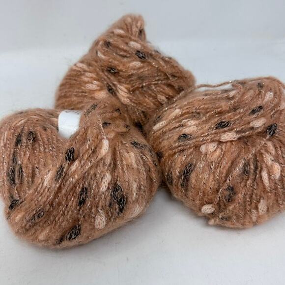 Trendsetter Yarns Eliseo Peach (Lot of 3 x 50 g Balls)‎ 32% Mohair Made in Italt - Picture 1 of 9